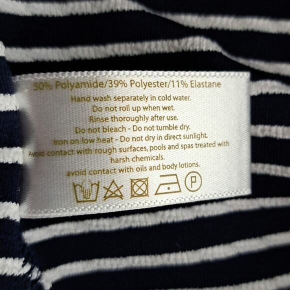 HEIDI KLEIN Striped Halter Maxi Dress Small Resort Blue & White Backless V-neck - Picture 10 of 13